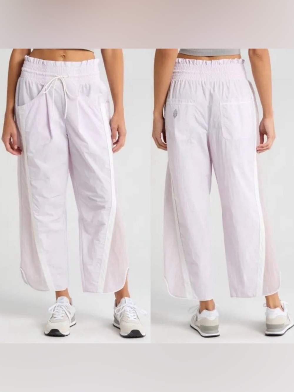 Free People Movement Champ Is Here Track Pants Size Large Rose Wash Lilac